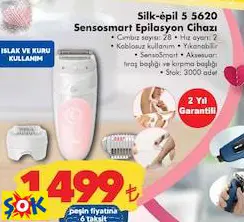BRAUN SİLK-ÉPİL 5 5620 SENSOSMART EPİLASYON CİHAZI BRAUN SİLK-ÉPİL 5 5620 SENSOSMART EPİLASYON CİHAZI